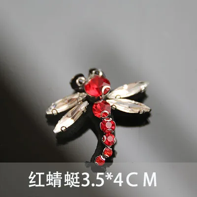 3D нашивки ручной работы стразы вышитые бисером для одежды пчела стрекоза|beaded