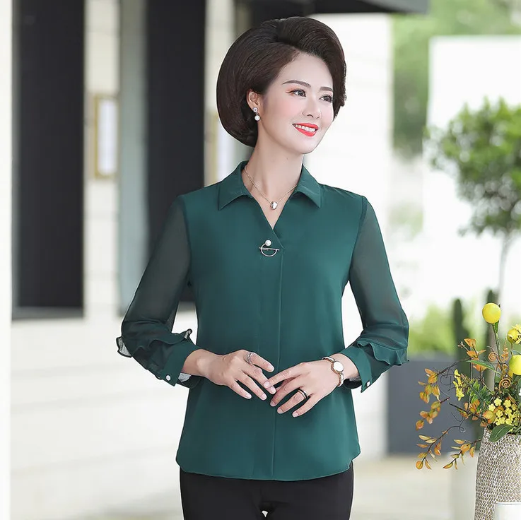 Рубашка для офисной работы OL женские шифоновые блузки весна 2021 новая мода