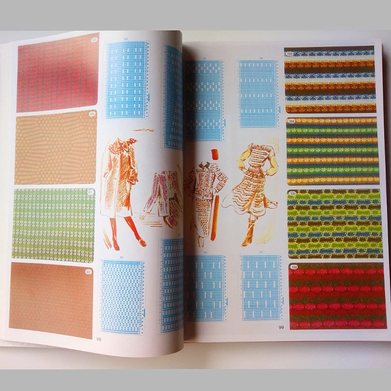 Брат вязальная машина DIY свитер объем Punchcard шаблон Книга 319 страниц Бесплатная