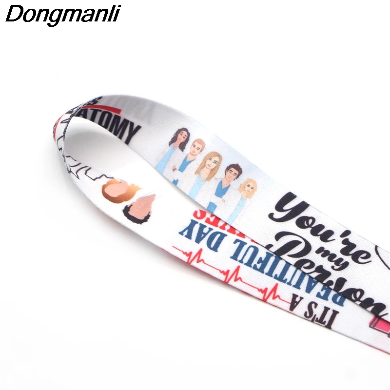 P3493 Dongmanli медицинский серый анатомический брелок Lanyards Id бейдж держатель ID карты Пропуск Тренажерный зал держатель для мобильного телефона ключевой ремень