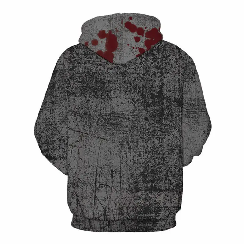 Женские Мужские спортивные толстовки с капюшоном 3D принтом свободные длинным