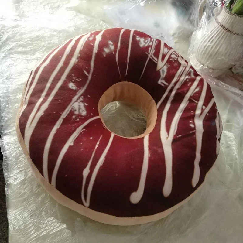 40 см 3D подушка в виде пончика Подушка для стула пончик coussin декоративные подушки