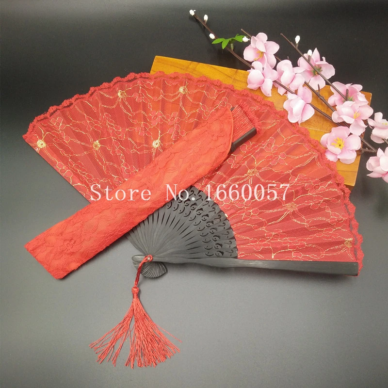 Свадебные сувениры подарок испанский Викторианский красный кружевной ручной