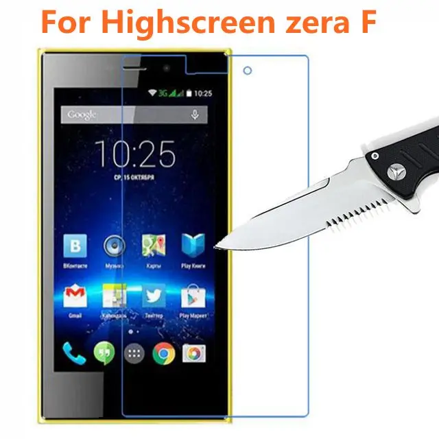 2.5D закаленное стекло с полным покрытием для Highscreen Zera F Высококачественная