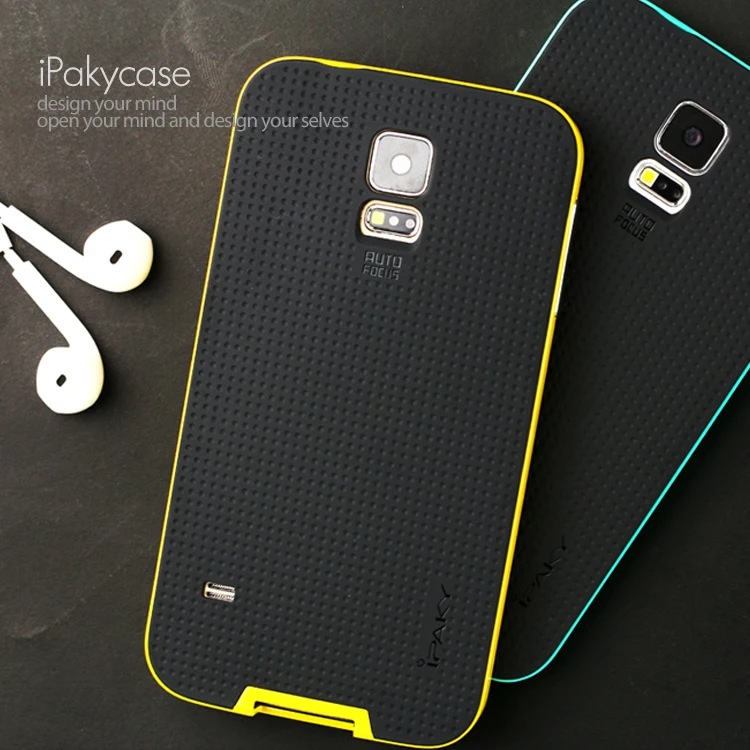 Ipaky Новый Бренд Двойной Слой Нео Броня Чехол для Samsung Galaxy S5 Мода Гибридный Тонкий