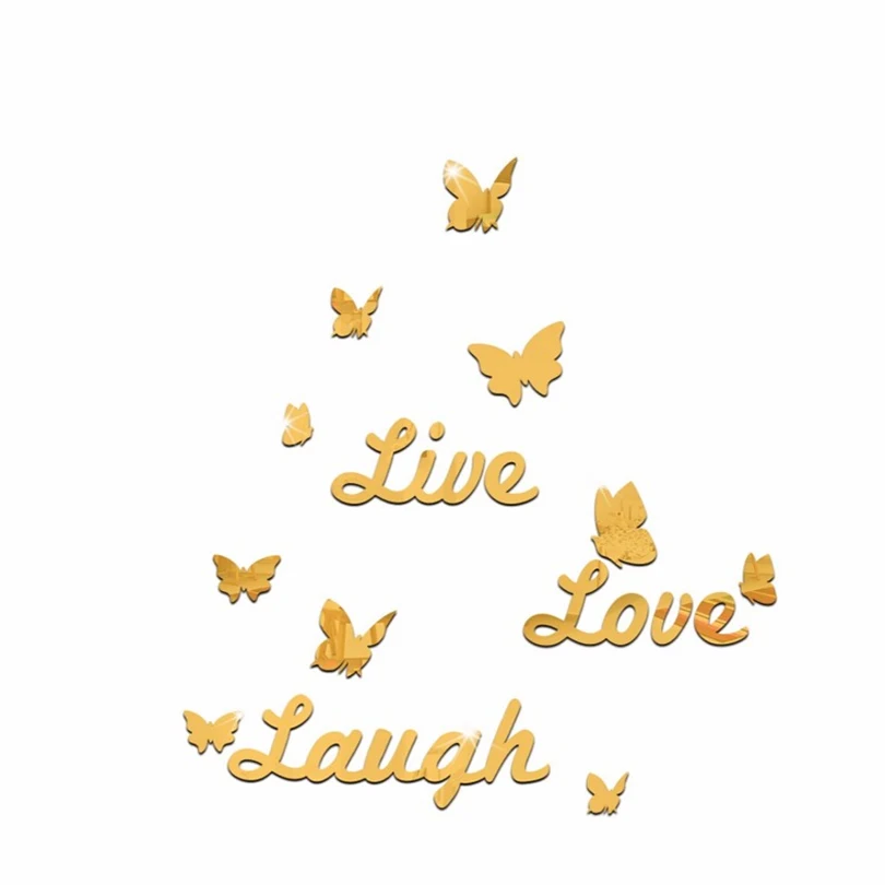 Новинка 2020 лидер продаж настенные наклейки для украшения дома зеркальной