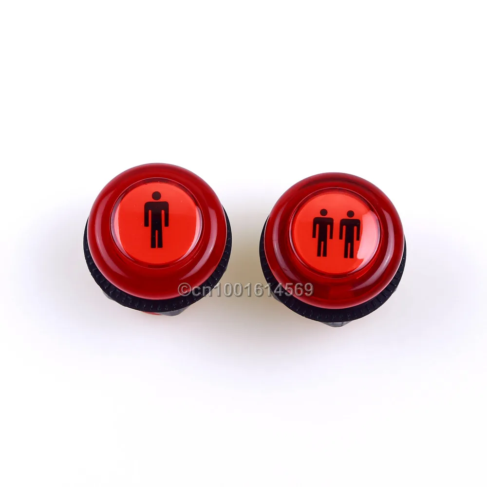 Старт Аркады со светодиодной подсветкой комплект нажимных кнопок часть 1 игрока