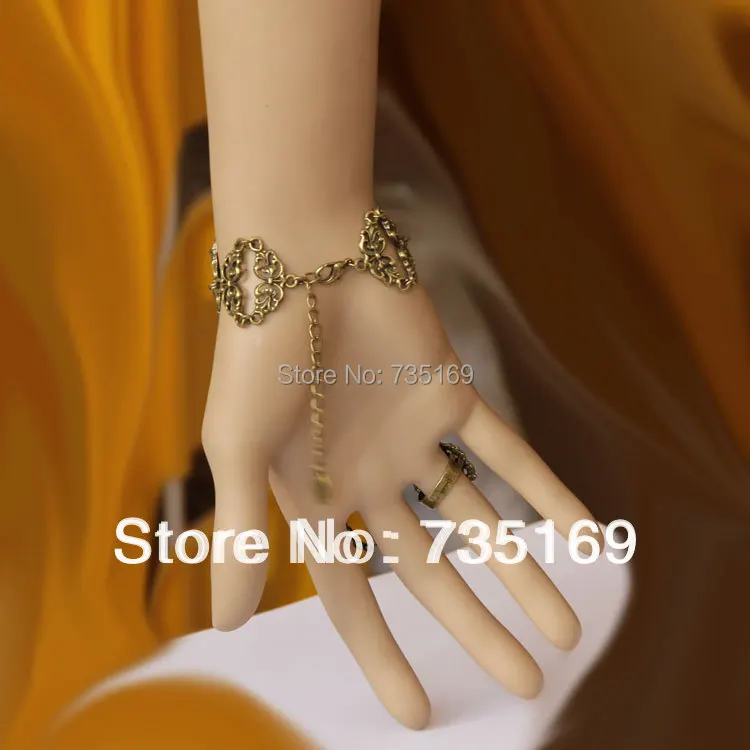 Free Shipping New Fashion Lady's Noble Cloth Flower Leather Bronze Metal Bracelet Scrub Crystal | Украшения и аксессуары