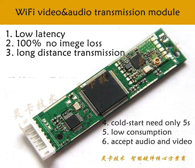 

H264 Wireless Video Transmission Module transmitting CVBS to WIFI Signal Transmitter for FPV Aerial Photography,NTSC/PAL,GPIO