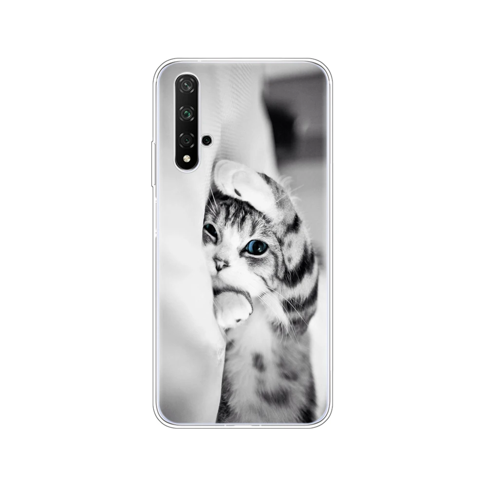 80266 Чехол для Honor 20, силиконовая задняя крышка, чехол для телефона Huawei Honor 20 Pro Lite, YAL-L21 YAL-L41, роскошный чехол, полная защита 360 - Цвет: 80266