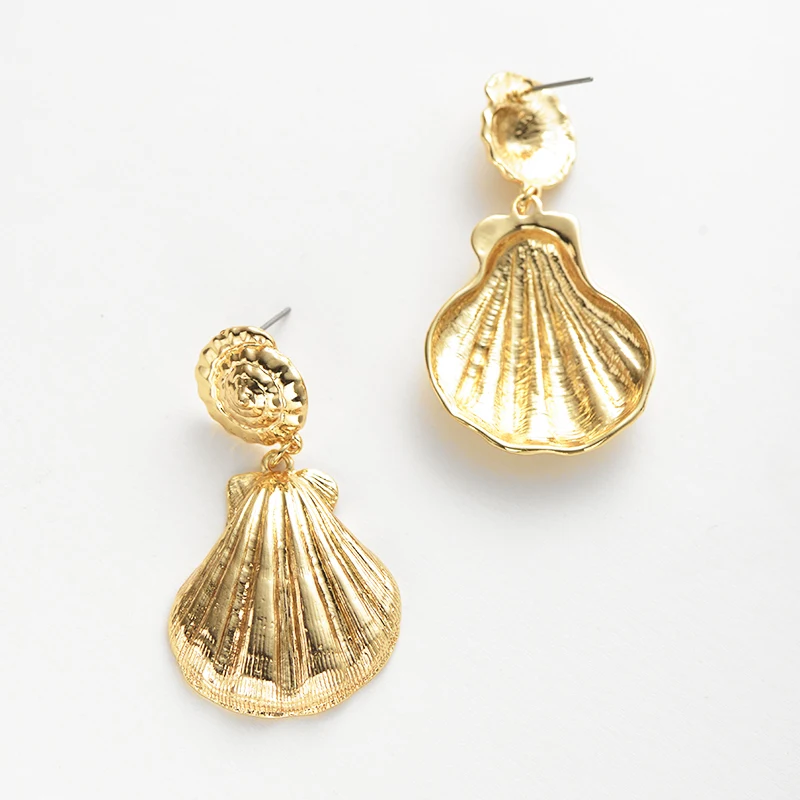 Wild & Free античный сплав оболочки раковины свисающие серьги для женщин ювелирные