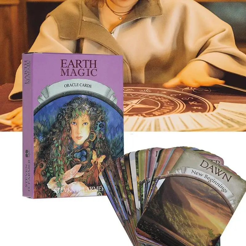 Волшебные карты Oracle Earth Magic: read Fate Tarot карточная игра для личного использования настольная игра 48-Card