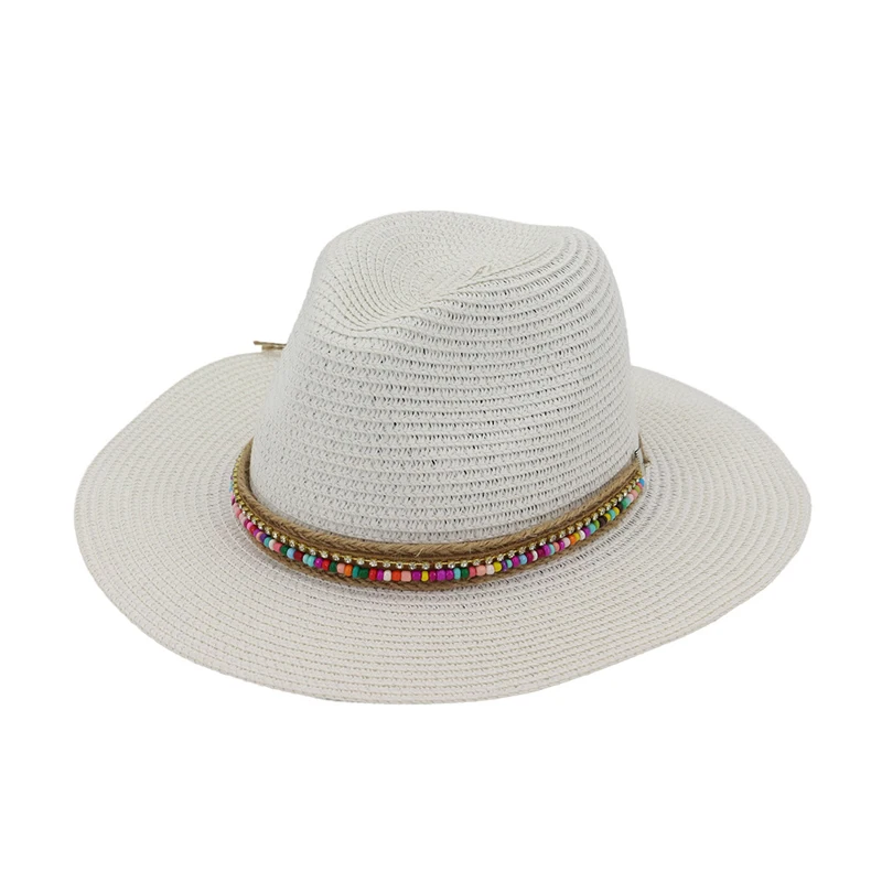 Летняя бумажная фетровая шляпа для женщин уличная Женская с плоским козырьком