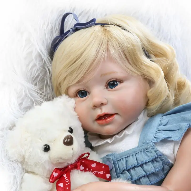 Real dolls lifelike girl silicone reborn baby large size 70cm toddler bebe alive bonecas kids gift | Игрушки и хобби