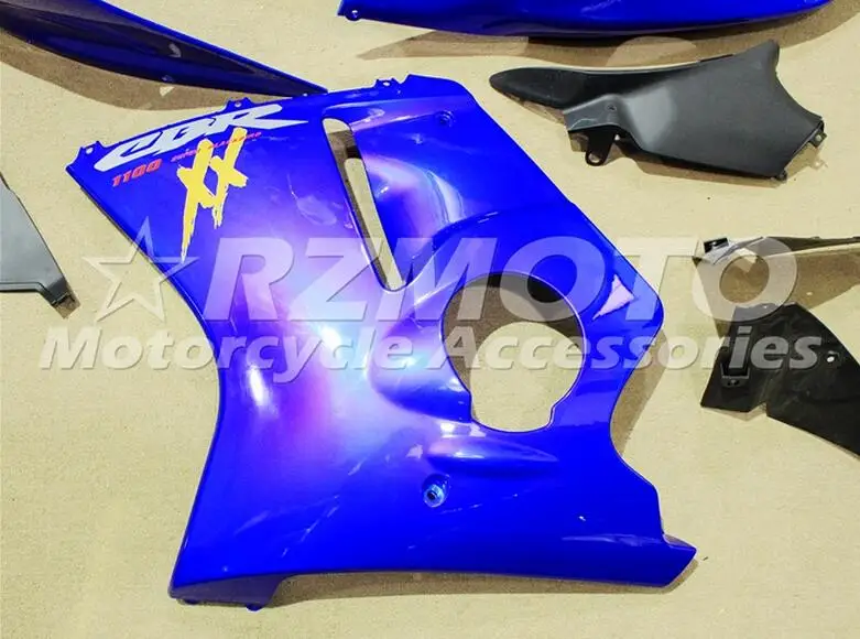 Горячая Распродажа, набор впрыскивателей, пригодный для Honda 1996-2007 CBR1100XX 96-07 CBR 1100XX Blackbird Мотоцикл Обтекатели глянцевый синий