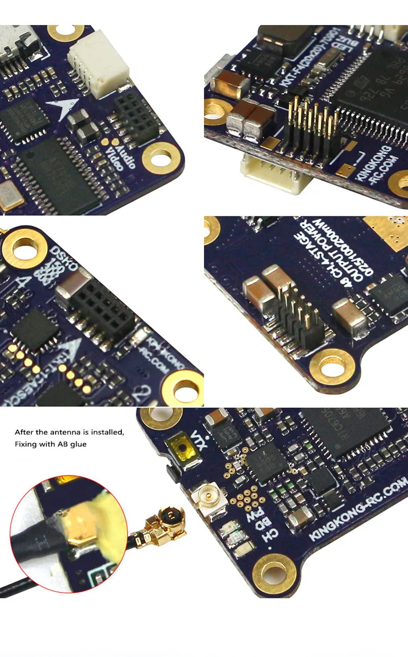 Kingkong 3/2 layer Flight Tower FC F4 Control ler 4 в 1 ESC 20A 12A w/OSD Speed 200mw VTX для FPV RC|Детали и аксессуары| |