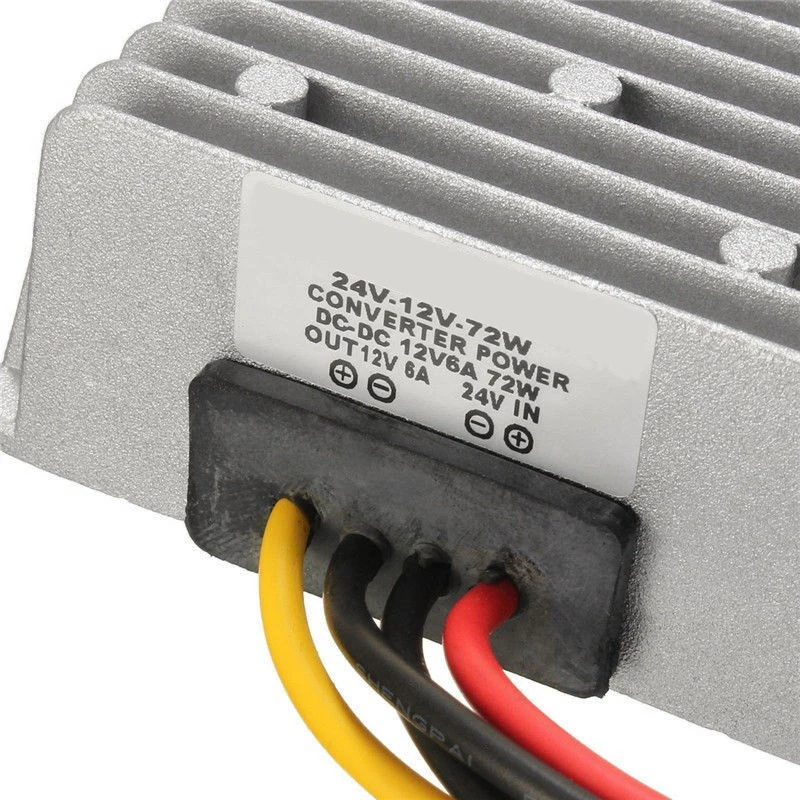 Универсальный Авто DC 8 В ~ 40 до 12 понижающий преобразователь регулятор 6A 72 Вт