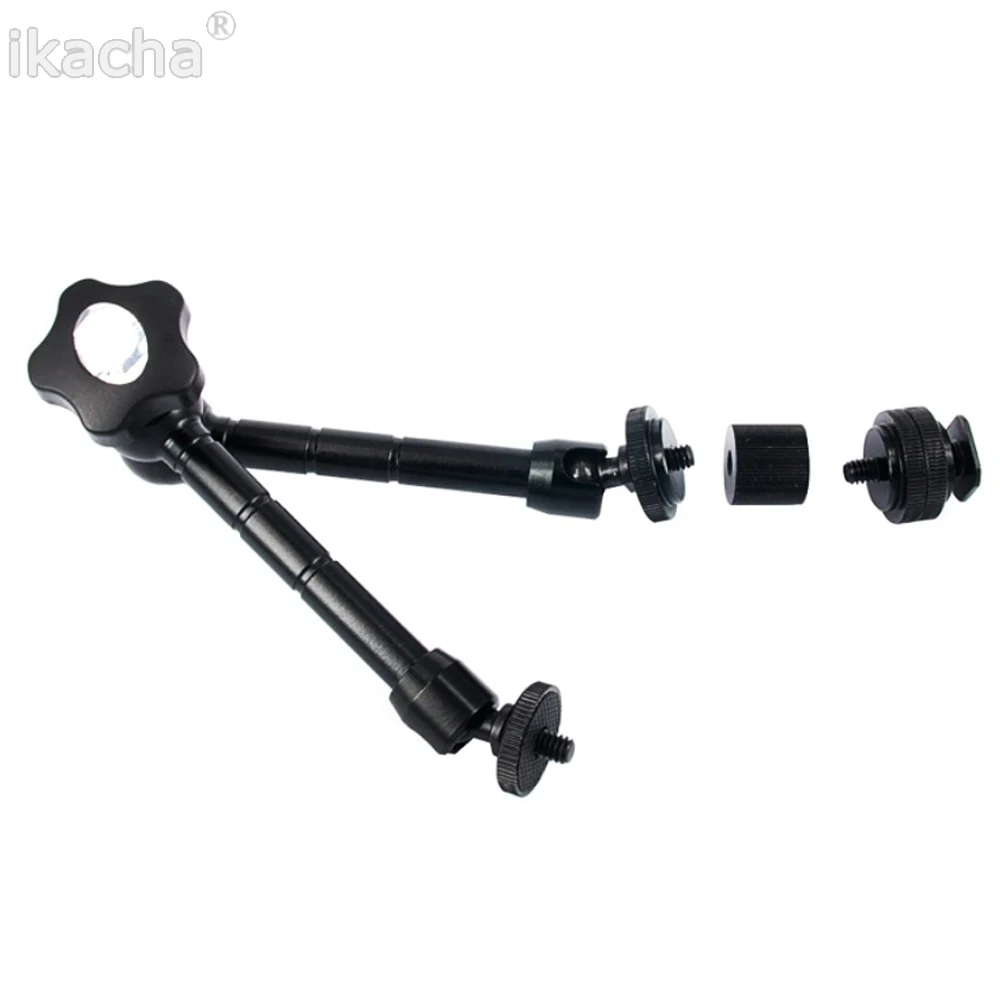 

11 Inch Adjustable Friction Power Articulating Magic Arm with Both 1/4" Thread Screw for Camera LCD Monitor LED Lights