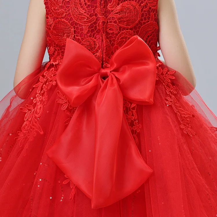 Flower Baby Girl Summer Dress For Wedding Tulle Tutu Kids Birthday Party Dresses Beautiful Lace Christening Gown | Детская одежда и