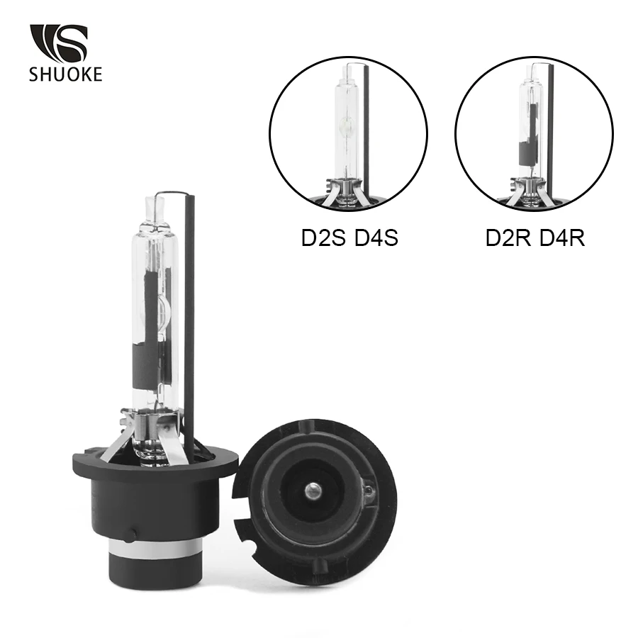 Ксеноновые лампы SHUOKE D1S D1R D2S D2R D3S D3R D4S D4R D5S D8S 12 в 35 Вт 4300K 5000K 6000K 3000Lm 2000h Life 1 пара
