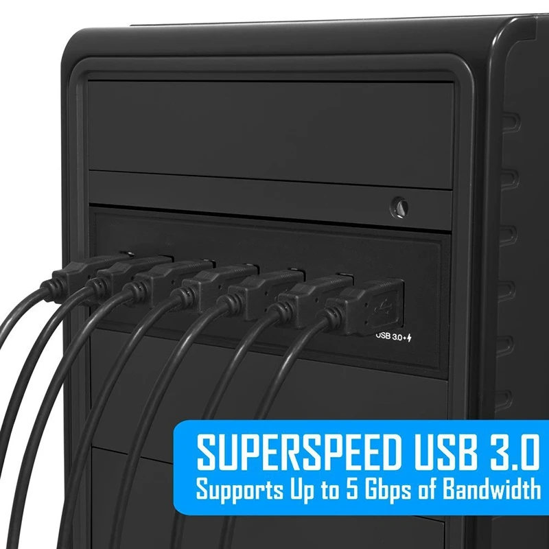 7 Порты и разъёмы USB 3 0 концентратор 5Gbs 5 25 дюймов CD-Встроенная память отсек для