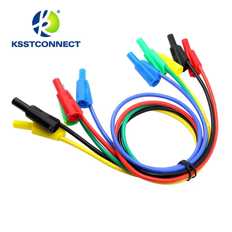 TL401 5 шт. 1 0 м Высокое качество 13AWG гибкие силиконовые Тестовые провода 4 мм