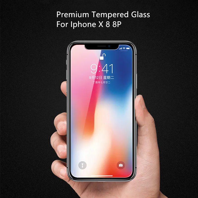 10PCS 2.5D Premium Tempered glass for iPhone X 8 8Plus Screen protector film SE Explosion-proof | Мобильные телефоны и