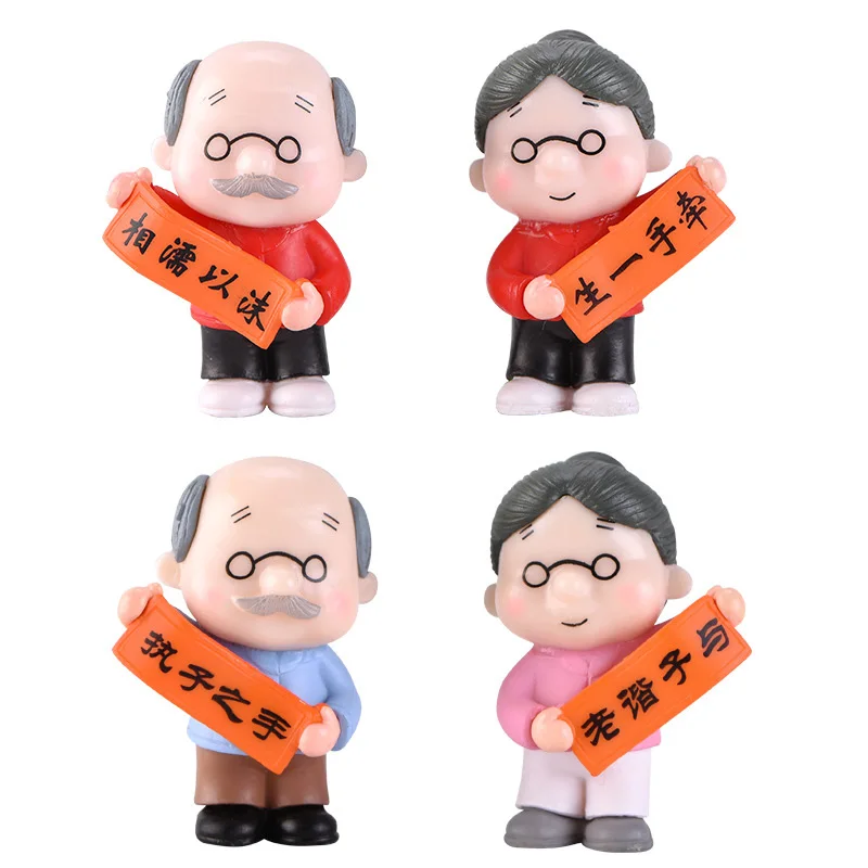 Миниатюры BAIUFOR для пар дедушка бабушка влюбленные Сказочный Садовый Гном микро