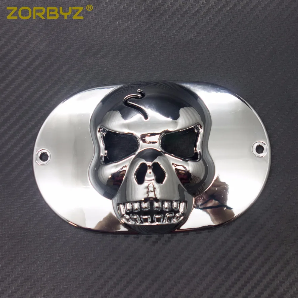1 шт. хромированный светильник с черепом ZORBYZ маска для воротника Чехол Harley Touring