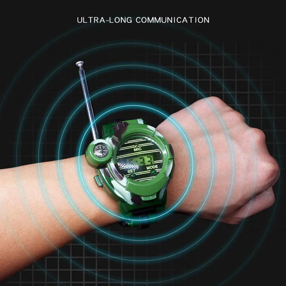 Детские часы рация 2 шт. имитация домофона детская игрушка 7 в 1|Игрушечные рации| |