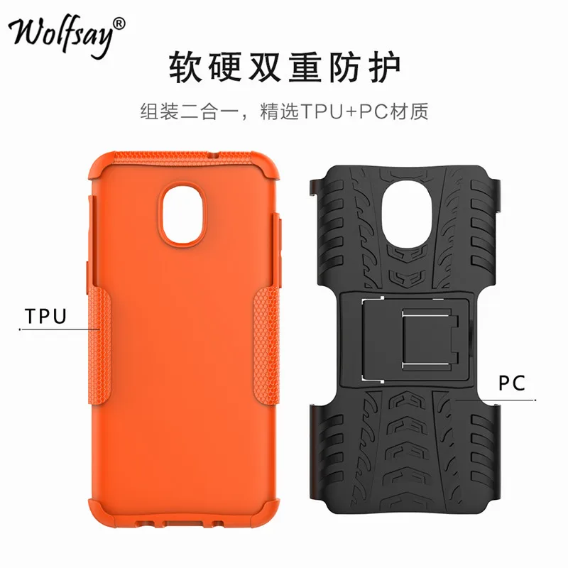 Чехол для Samsung Galaxy J3 2018 CaseTough Impact бронированный чехол телефона резиновые чехлы