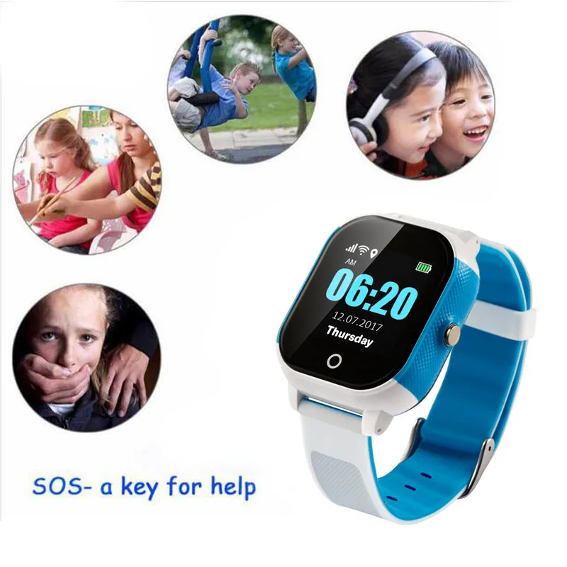 Gps умные часы Детские 2018 Professional waterproof с SOS трекер будильник анти-потерянный Smartwatch
