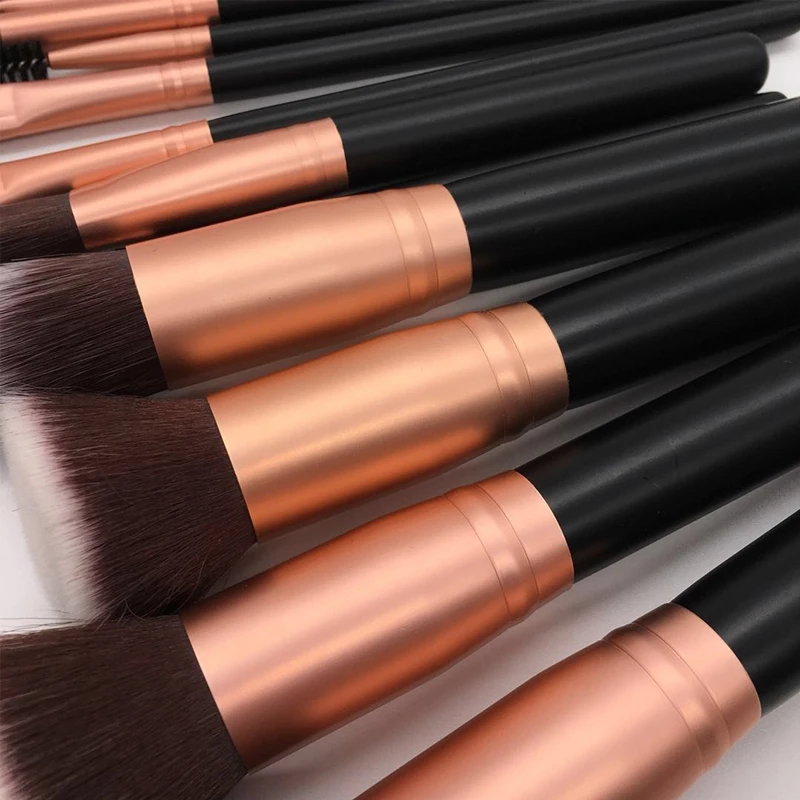 RANCAI 12 шт. набор кистей для макияжа полная функция Пудра основа губная помада подводка для глаз тени для век Кисточки для макияжа инструменты для классического макияжа