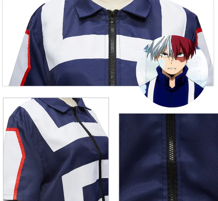 Японские Аниме Горячие Boku no Hero Bakugou Katsuki Todoroki Shouto Спортивная школьная форма мой герой училища Косплей Костюм