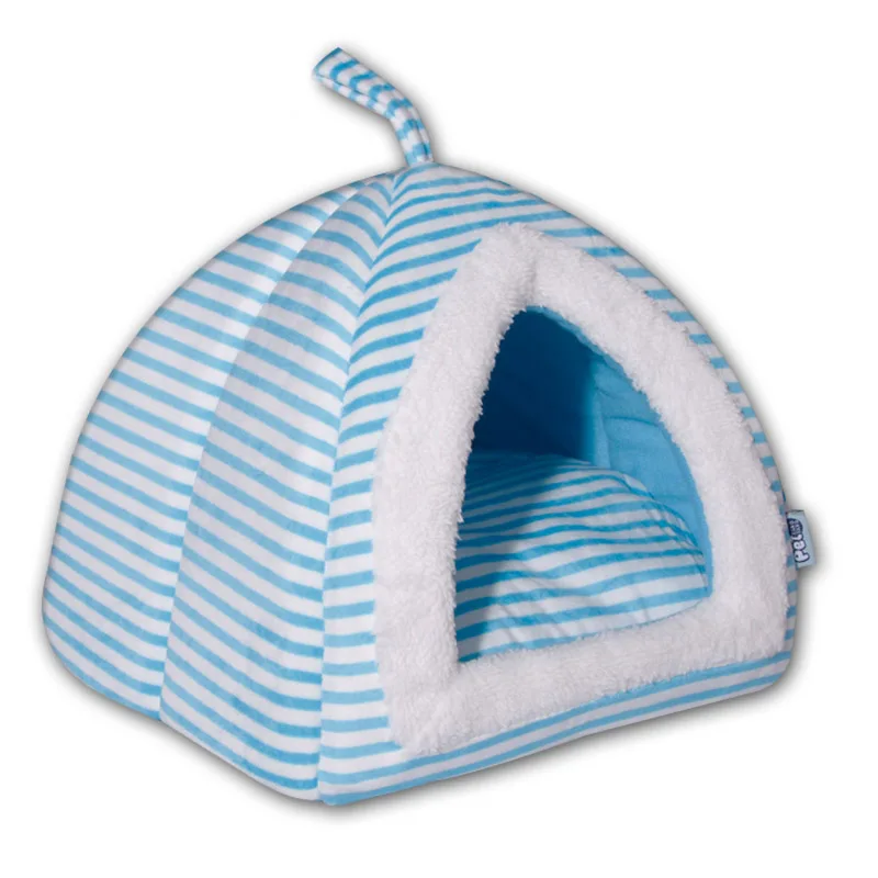 blue HEYPET кровать для кошки домик для питомца мягкий короткий плюшевый коврик для кошки кровать для собаки для маленьких собак кошки гнездо зимняя теплая спальная кровать коврик для щенка - Цвет: blue