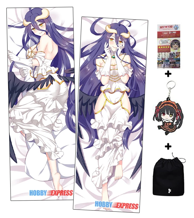 

Hobby Express Anime Dakimakura Japanese Otaku Waifu Hugging Body Pillow Cover Albedo Overlord ADP85071