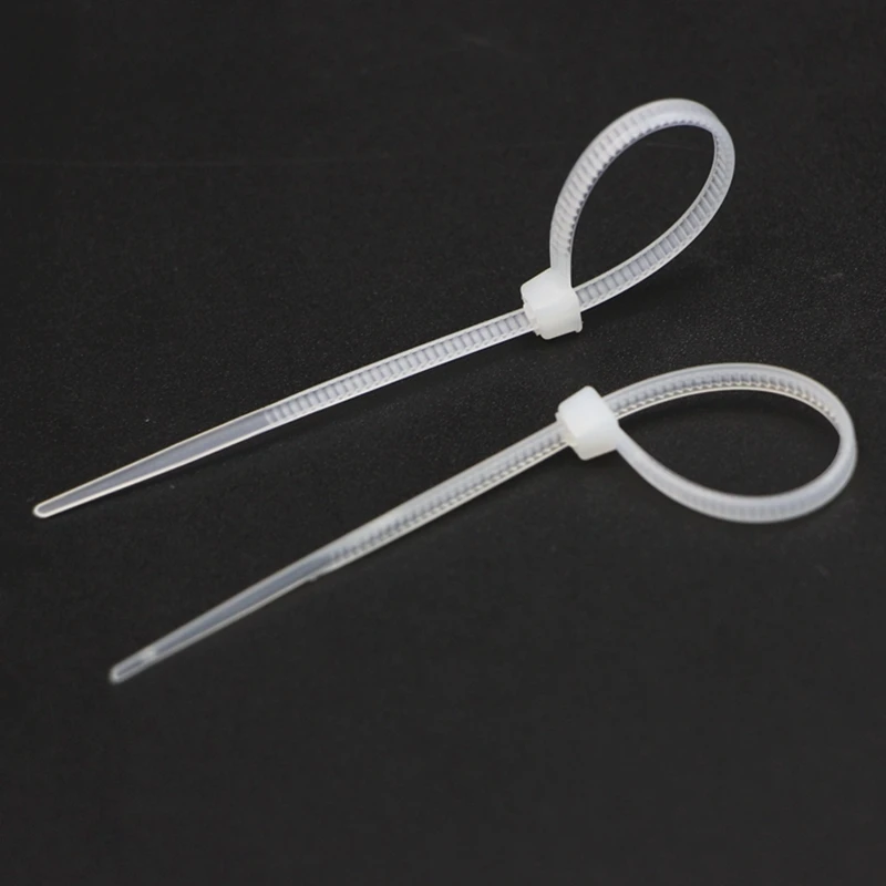 3*100mm Self-Lock Type Plastic Nylon Cable TieNational Standard Wire Fixed White/Black 1000pcs/lot | Обустройство дома