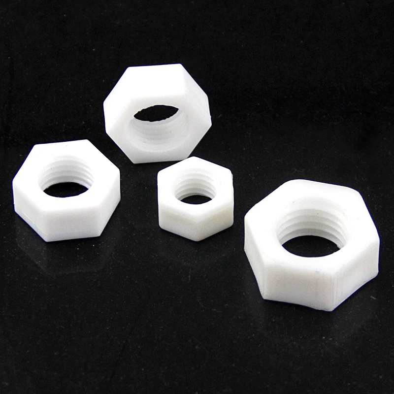 

10PCS M3 M4 M5 M6 M8 M10 M12 M14 M16 M18 M20 DIN934 PP Polypropylene Hexagon Nuts Acid Resistant Alkali Resistance Preservative