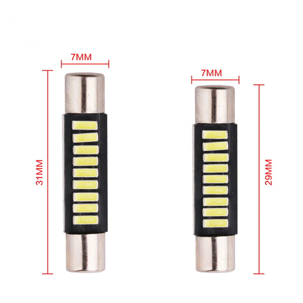 YSY 50 шт в наборе гирлянда 29 мм 31 4014 9smd Потолочные плафоны Автомобильный