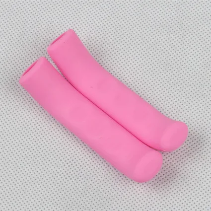 pink MTB горная дорога складные фиксированные шестерни велосипед V тормозные ручные рычаги силикатный защитный гель чулки с силиконовй резинкой крышка велосипедные части - Цвет: pink