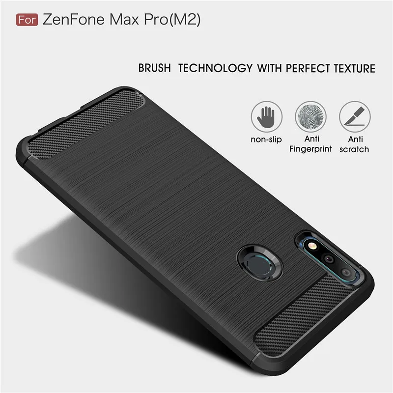 Чехол для Asus Zenfone Max Pro (M2) силиконовый ударопрочный чехол телефона ZB631KL задняя