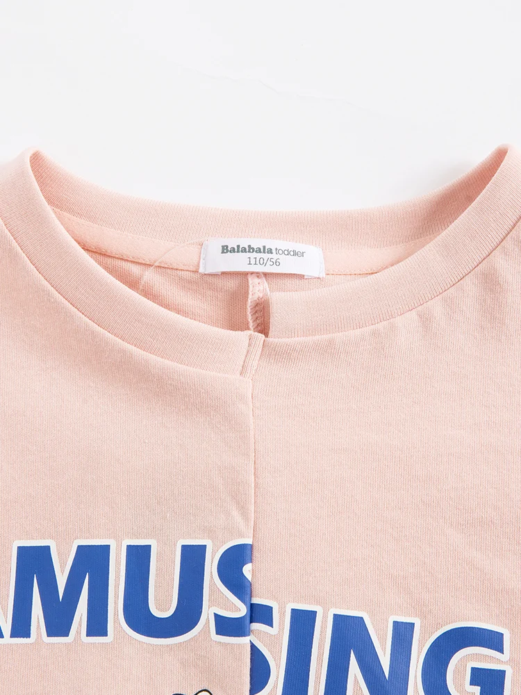 Balabala 2019 Printed T-Shirts For Boys Girls Tops Kids T Shirt Size 2-6 Years Clothes Summer T-Shirt Childrens Clothing | Детская