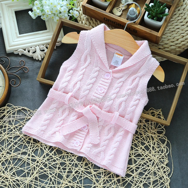 Новинка 2014 года Модный осенний детский жилет Одежда для малышей Свитер Жилет