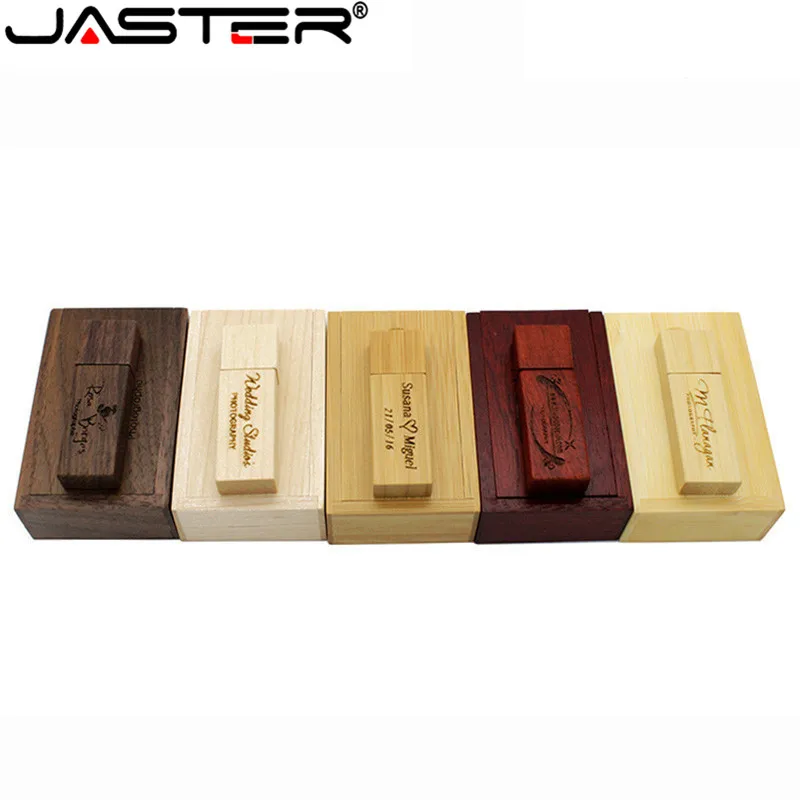 JASTER (более 10 шт бесплатный логотип) фотография клиента Логотип Деревянный usb +