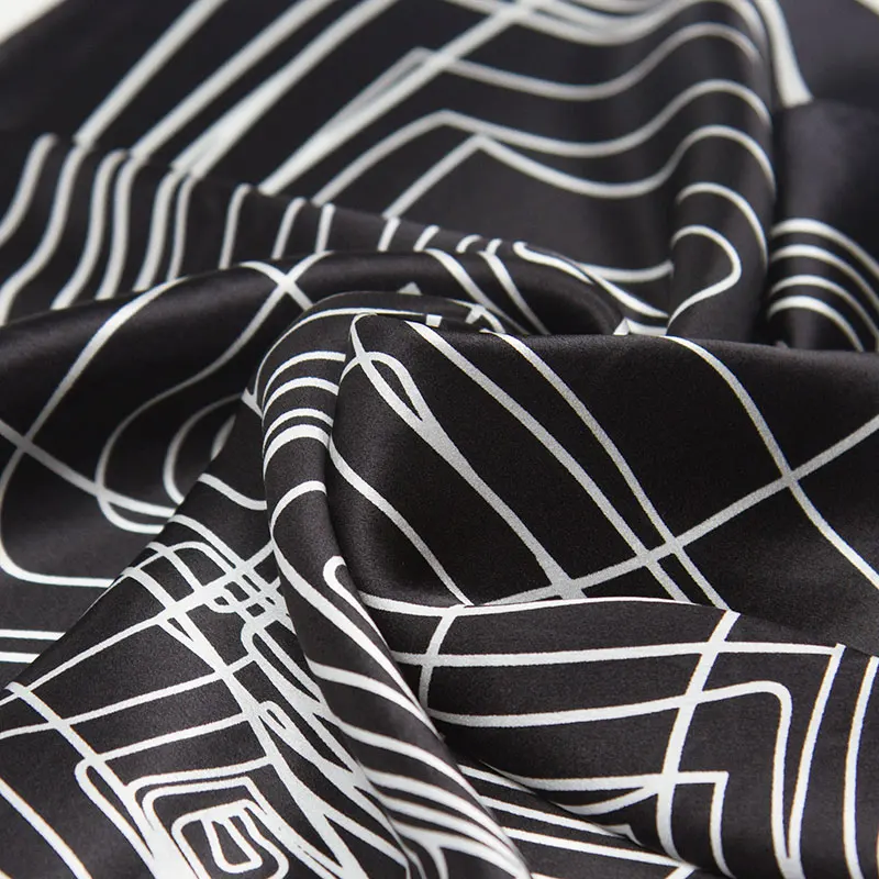 Высокое качество чистого шелковый шарф для женщин бандана женский волос Топ