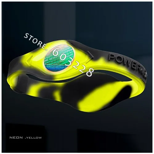 NEON SWIRL Power Silicone Energy Band Bracelets 50pcs |