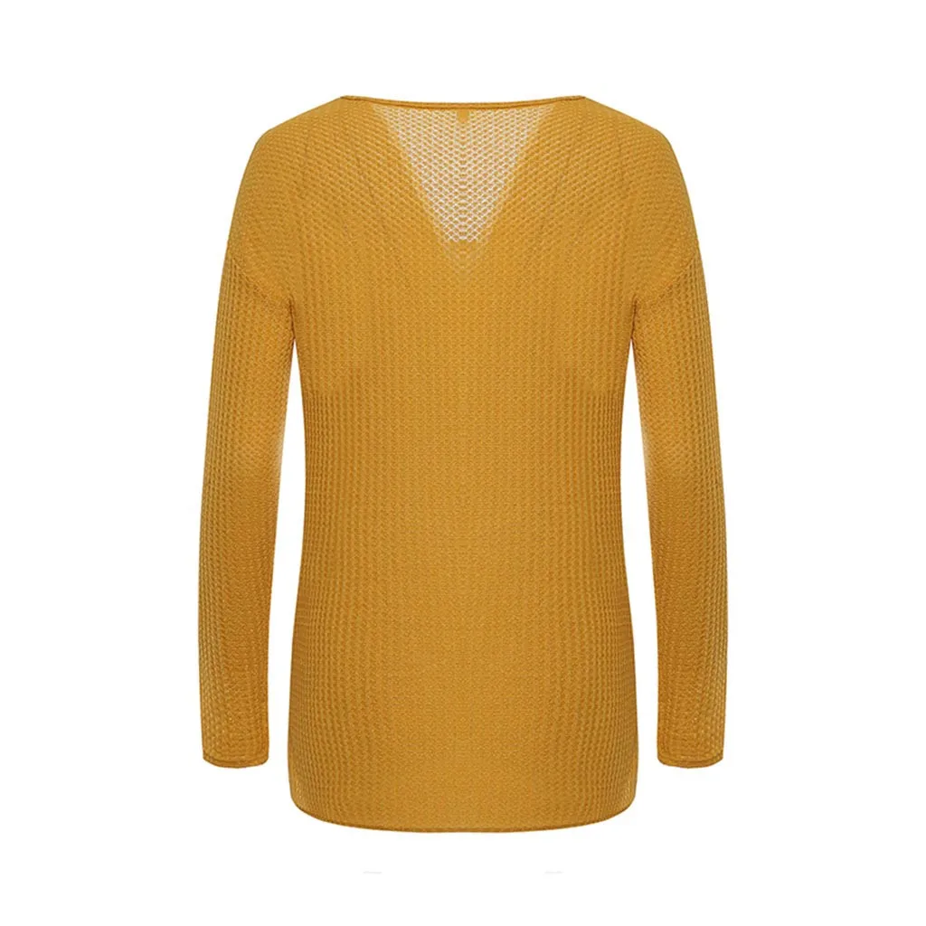 Pull femme, сексуальный, v-образный вырез, однотонный, с длинными рукавами, тонкий, черный, женский свитер-пуловер, Повседневный свитер, Mujer, одежда, джемперы