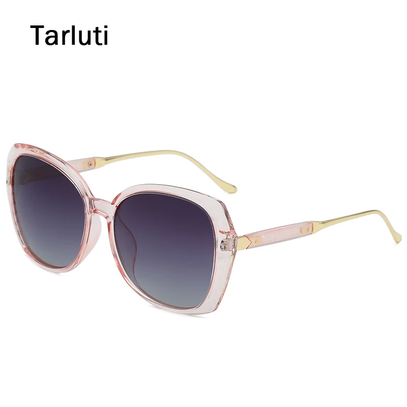 Женские солнцезащитные очки в винтажном стиле поляризационные из сплава