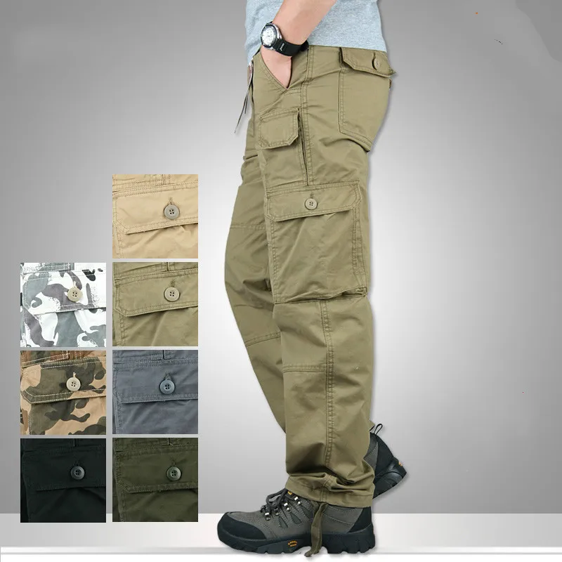 

Spring Autumn Lightweight Multi Pocket Militar Tactical Cargo Pants Men Combat Army Military Pants Joggers Cotton Man Trousers