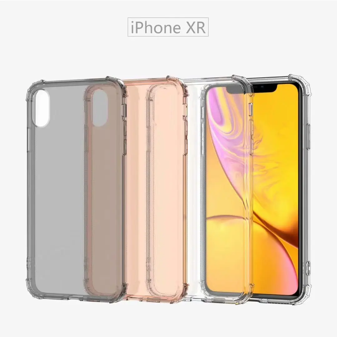 Чехол для iphone XS Max TPU 360 градусов подушка безопасности мягкий антидетонационный